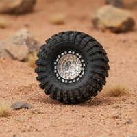4 Pieces 1.3 Inch Beadlock Wheels Multi-Surface RC Crawler Wheel Set High