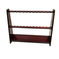 Floor-Standing Cue Rack 12 holes Wood Cue Rack Stable Billiard Pool Holder