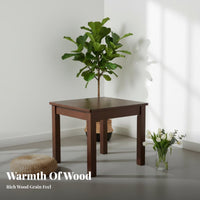 Four-Legged Square Wooden Table Minimalist Design Household Furniture for Office