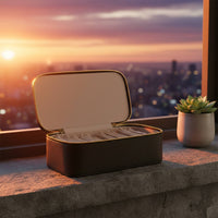 Portable Jewelry Travel Case Large Capacity 12-Pouch Jewelry Storage Box Snarlknot-resistantFree Long-Lasting for Travelers