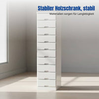 Hardwood Narrow Drawer Cabinet, Multi-Functional Storage, Bedroom, Living Room