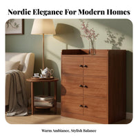 1 Piece Storage Cabinet Freestanding Cupboard Organizer Storage Cabinet with Doors High Capacity Wooden Furniture Suitable for Bedroom Living Room Hallway