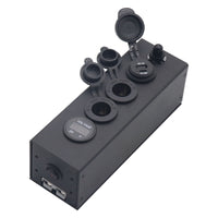 Power Distribution Box Compact Switch Panel Metal for RV Owners, DIYers