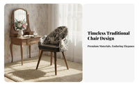 Upholstered Swivel Seat with Backrest Multifunctional for Dressing Room