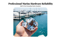 316 Stainless Steel Boat Hinge Sturdy Duty Compartment Door Hinge Mirror Polished Finish for Yacht Owners