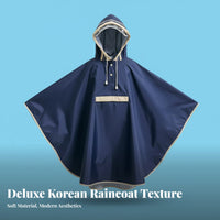 Backpack Compatible School Bag Rain Poncho Adjustable Hood children's Poncho Raincoat Lightweight for Boys, Girls, Cycling, Outdoor, Walking