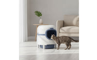 Pull-out Automatic Litter Box Low-Entry Enclosed Litter Box Large Pet Furniture for Apartment