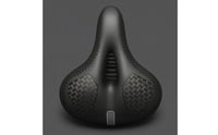 Ventilated Bike Saddle Spring-Supported Padded Bike Saddle Pressure Relieving Comfort