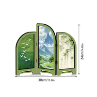 Chinese Design Desk Ornament High-Quality Printing Desktop Folding Screen