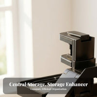 Compact Clamp-on Desk Rack Easy Assembly Angular Multi-Purpose Desk-Edge Hanging Rack Workspace Storage