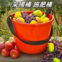 Thickened Plastic Picking Bucket with Shoulder Strap for Feed and Fertilizer, for Sweet Potato Seedlings, Backpack Style for Picking Fruits and Vegeta