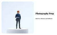 2.8 Cm Tall Miniature Male Figure Standing 1:64 Scale Figure Realistic Details Suit-Wearing Figurine
