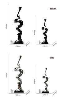现代简约轻奢腰缠万贯抽象艺术摆件客厅玄关办公室家居装饰工艺品