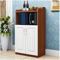 Coffee Bar Cabinet Freestanding Pantry Cabinet Kitchen Baker's Rack Microwave Stand Engineered Wood Structure Suitable for Home Organization Dining Room Entryway