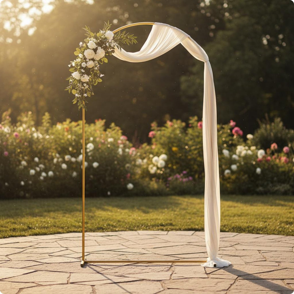 10 Sets Semicircular Arch Frame Sturdy Event Decor Modern Look for Ceremony