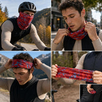 Outdoor Cycling Sun Protection Face Mask Quick Dry Multifunctional Headband Neck Gaiter for Women