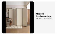 Arched Panel Screen Foldable Design Room separater Portable Minimalist design for Renters, Entryway, Bedroom