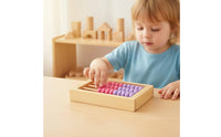 Wooden Abacus Traditional Mini Abacus Wooden Counting Toy Tactile Math Manipulative Interactive for Students, Homeschool
