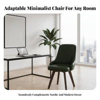 Armless Swivel Vanity Chair Padded Cushion Home Seating Lumbar Support for Teens