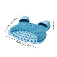 Foot Scrub Mat with Suction Cups Flexible Crustacean Foot Scrubber for Washroom