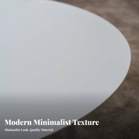 cream Drum Table Light Luxury Living Room Furniture Minimalist & design Round Top for homeowners, Interior Design aficionados