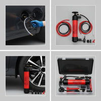 Portable Automotive Fluid Extractor Pump Nonleak Manual Fluid Extractor Airtight Oil Transfer Pump Chemical-Resistant for Garage