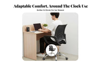 Ergonomic Mesh Back Chair Adjustable Height Computer Seat 360° Swivel