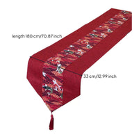 Koi Table Runner Pointed Ends Koi Table Runner Long Rectangular Decor Textile