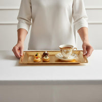 Rectangular Cake Tray Luxury Design Pastry Platter Wedding Decor