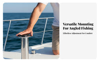 Stainless Steel Boat Rod Holder Stainless Steel Fishing Rod Holder Boating Hardware Rust-Resistant for Yacht