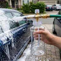 Spray Bottle Soap Dispenser for Car Cleaning and Car Wash, Aluminum Foam Sprayer for Car Washing, 470g Net Weight, 1/4 Inch Quick Release 1/4