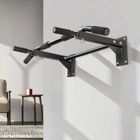 Wall-Mounted Pull-up Bar Compact Pull-up Bar with Padded Grips Space-Saving Fitness Equipment for Adults