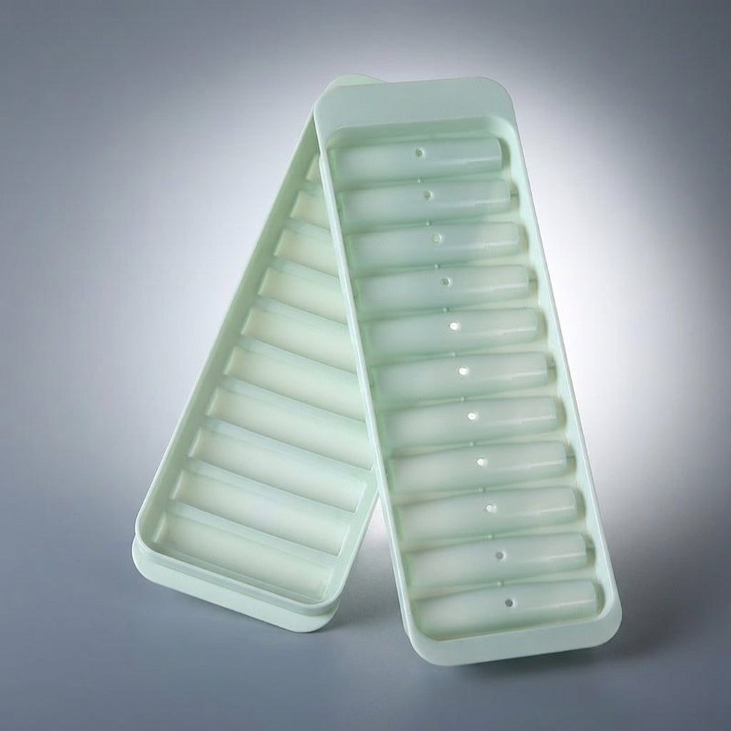 Water Bottle Ice Tray for Long Sticks, Food Grade Silicone for Baby Food and Home Bar, Easy Release Reusable Mold, 23.5*8*2 cm Budget Pack