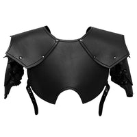 中世纪文艺复兴维京骑士铠甲盔甲护肩护胸铆钉皮革cosplay万圣节