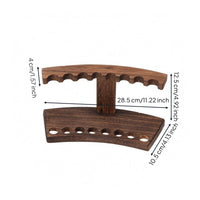 Wooden Pen Display Stand Open-Frame Office Storage Wood Grain