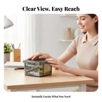 Rectangular transparent container transparent small container versatile for Workshop, Crafters
