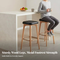 Bar Stool with rear supportrest Padded Seat Upholstered Barstool with rear supportrest for Cafe