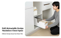 Pull-extendable Clothes Drawer Space Saving Closet Organizer particleResistant for Parents