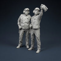 1/48 Deck Crew Figures 1:48 Scale Resin Figures Cold Historical Period Miniature for Hobbyists, Collectors