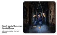 Hanging Scarecrow on Swing