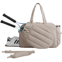 Foldable Tennis and Pickleball Racket Bag with Crossbody Strap