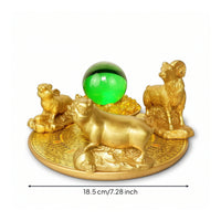 Decorative Arrangement with Figurines Versatile Statue Whimsical for Office