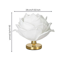 Decorative Lotus Flower Table Lamp Ambient Flower Table Lamp Warm Light Soft for Bedroom, Nightstand, Dorm Room, Reading Corner
