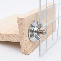 Wood Parrot Perch Stand for Birds, Built-in Screw Mount Cockatiel Perch, Stable Budgie Perch and Bird Perch for Cage Resting