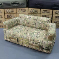 MARS 02战术双人充气拉丝沙发弹丝底座户外家具露营便携稳定沙发