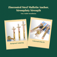 Zinc coated expansion bolt, concrete wall anchor, sturdyduty firm fixing, easy installation, 6mm