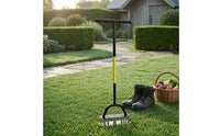 Metal Tines Manual Lawn Aerator T-Shaped Handle Coiled Lawn Aerator