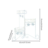 3 Tier Plant Stand European Design 3-Tier Plant Stand Maple Foliage Accent