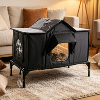 Outdoor Cat Shelter Removable Cat Tent Bed Warm for Rainy Weather