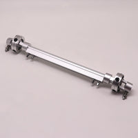 Silver Zinc Alloy Drum Double Pedal Stand Connector Rod Drum Accessory